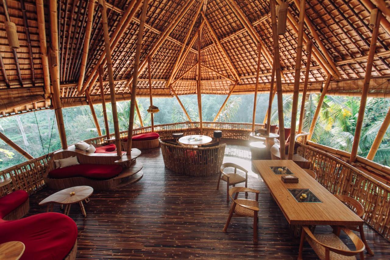 Temple House 3Bds Eco Bamboo House Pool River View Bringkit Exterior photo