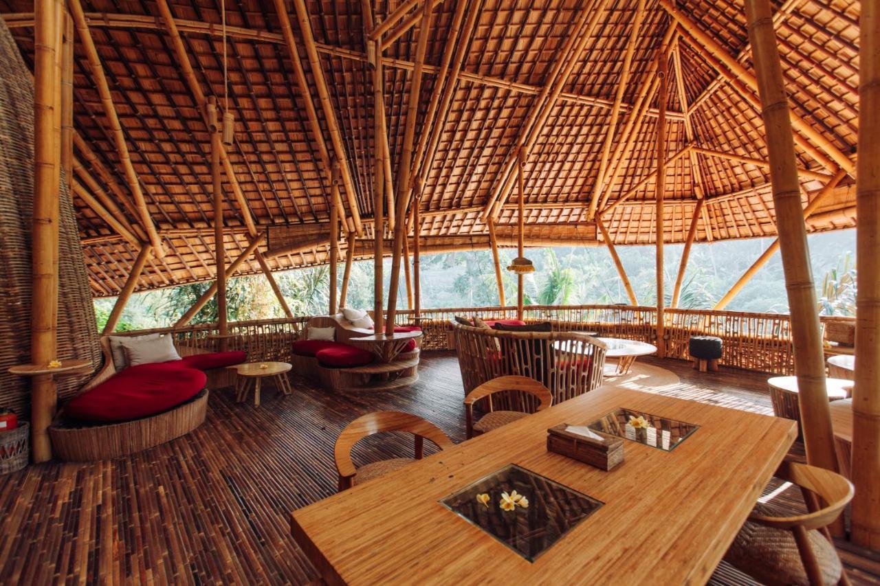 Temple House 3Bds Eco Bamboo House Pool River View Bringkit Exterior photo