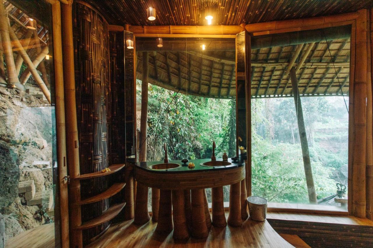 Temple House 3Bds Eco Bamboo House Pool River View Bringkit Exterior photo